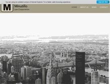 Tablet Screenshot of minutillolaw.com